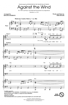 page one of Against The Wind (TTBB Choir)