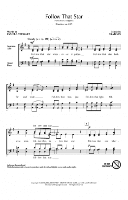 page one of Follow That Star (SATB Choir)
