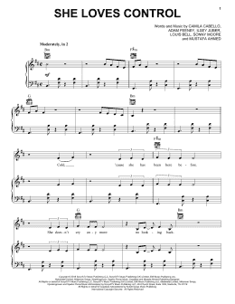 page one of She Loves Control (Piano, Vocal & Guitar Chords (Right-Hand Melody))