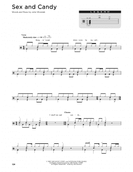 page one of Sex And Candy (Drum Chart)