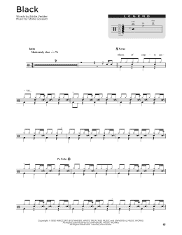 page one of Black (Drum Chart)