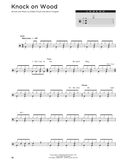 page one of Knock On Wood (Drum Chart)