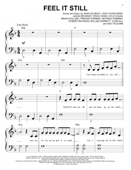 page one of Feel It Still (Big Note Piano)