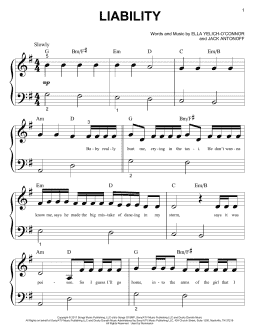 page one of Liability (Big Note Piano)