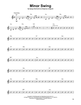 page one of Minor Swing (Violin Solo)