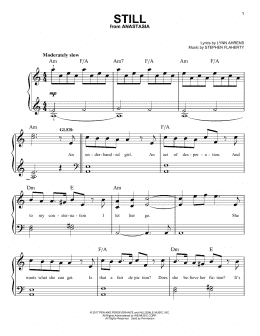 page one of Still (from Anastasia) (Easy Piano)