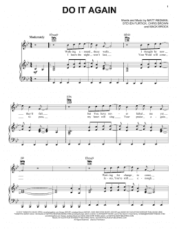 page one of Do It Again (Piano, Vocal & Guitar Chords (Right-Hand Melody))