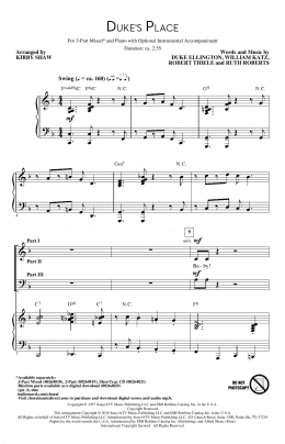page one of Duke's Place (3-Part Mixed Choir)