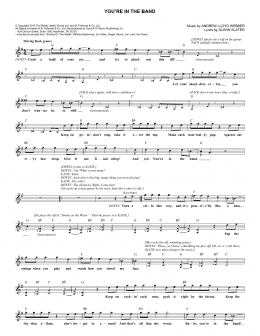 page one of You're In The Band (from School of Rock: The Musical) (Lead Sheet / Fake Book)