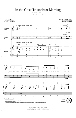 page one of In The Great Triumphant Morning (SATB Choir)