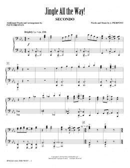 page one of Jingle All The Way! (arr. Patti Drennan) (Piano Duet)