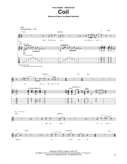 page one of Coil (Guitar Tab)