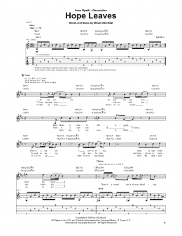 page one of Hope Leaves (Guitar Tab)