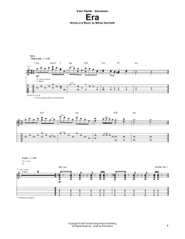 page one of Era (Guitar Tab)