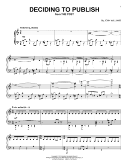 page one of Deciding To Publish (Piano Solo)