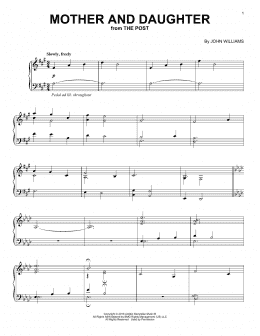 page one of Mother And Daughter (Piano Solo)