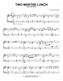 page one of Two Martini Lunch (Piano Solo)