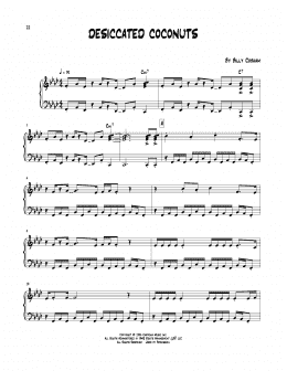 page one of Desiccated Coconuts (Piano Transcription)