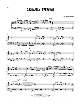 page one of Obliquely Speaking (Piano Transcription)