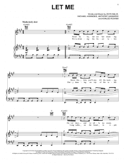 page one of Let Me (Piano, Vocal & Guitar Chords (Right-Hand Melody))