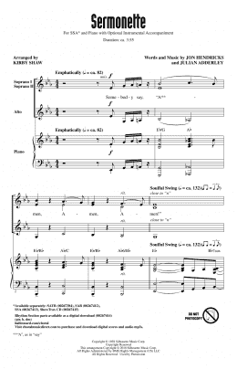 page one of Sermonette (SSA Choir)