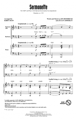 page one of Sermonette (SAB Choir)