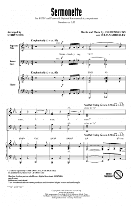 page one of Sermonette (SATB Choir)
