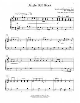 page one of Jingle Bell Rock (arr. John S. Hord) (Educational Piano)