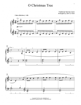 page one of O Christmas Tree (Educational Piano)