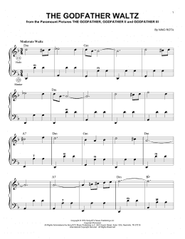 page one of The Godfather Waltz (Accordion)