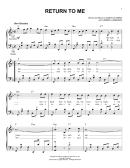 page one of Return To Me (Accordion)