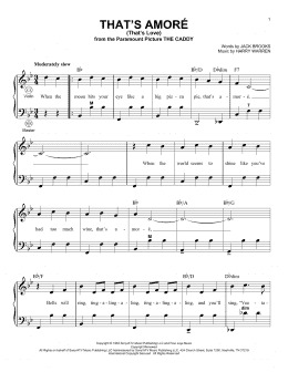 page one of That's Amore (That's Love) (arr. Gary Meisner) (Accordion)