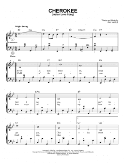 page one of Cherokee (Indian Love Song) (arr. Gary Meisner) (Accordion)