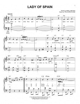 page one of Lady Of Spain (Accordion)