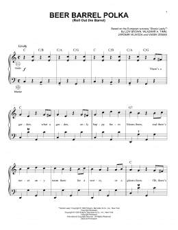 page one of Beer Barrel Polka (Roll Out The Barrel) (arr. Gary Meisner) (Accordion)