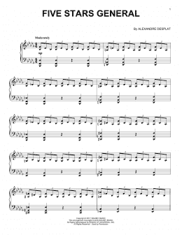 page one of Five Stars General (Piano Solo)