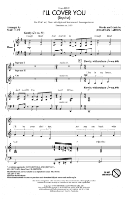 page one of I'll Cover You (Reprise) (SSA Choir)