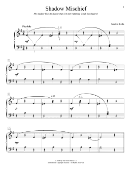page one of Shadow Mischief (Educational Piano)
