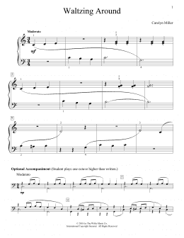 page one of Waltzing Around (Educational Piano)