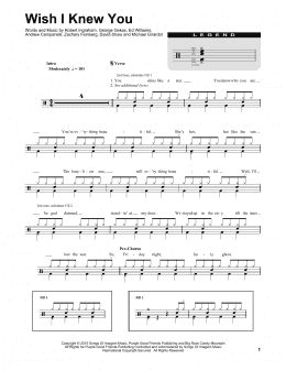 page one of Wish I Knew You (Drums Transcription)