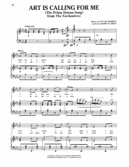 page one of Art Is Calling For Me (Piano & Vocal)
