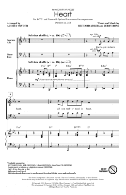 page one of Heart (SATB Choir)