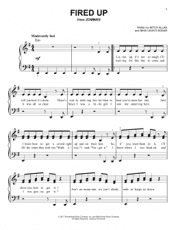 page one of Fired Up (from Disney's Zombies) (Easy Piano)