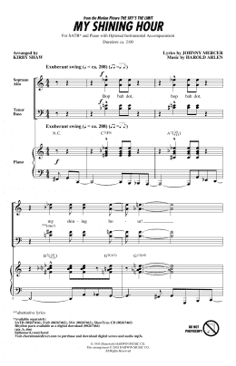 page one of My Shining Hour (SATB Choir)