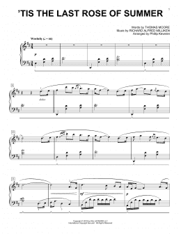page one of 'Tis The Last Rose Of Summer [Classical version] (arr. Phillip Keveren) (Piano Solo)