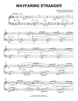 page one of Wayfaring Stranger [Classical version] (arr. Phillip Keveren) (Piano Solo)