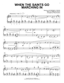page one of When The Saints Go Marching In [Classical version] (arr. Phillip Keveren) (Piano Solo)
