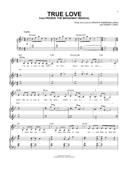 page one of True Love (Piano & Vocal)