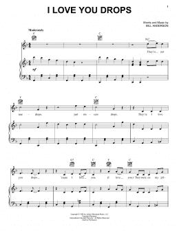 page one of I Love You Drops (Piano, Vocal & Guitar Chords (Right-Hand Melody))