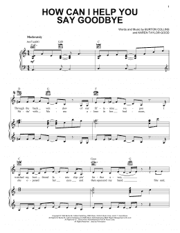 page one of How Can I Help You Say Goodbye (Piano, Vocal & Guitar Chords (Right-Hand Melody))